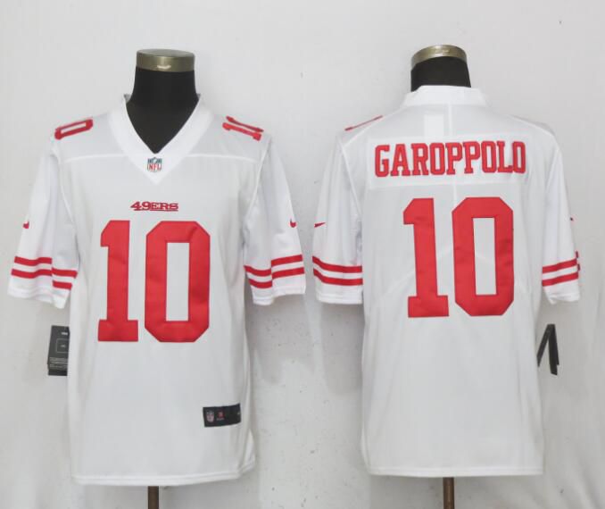 Men San Francisco 49ers #10 Garoppolo White Vapor Untouchable Limited Nike NFL Jerseys->->NFL Jersey